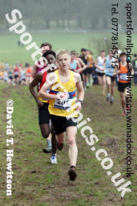 Mens under-20s Inter Counties Cross Country, Prestwold Hall, Loughborough. Photo: David T. Hewitson/Sports for All Pics